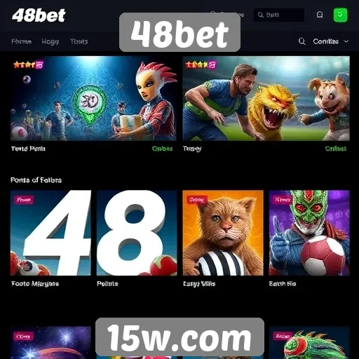 Análise da diversidade de jogos disponíveis no 48bet